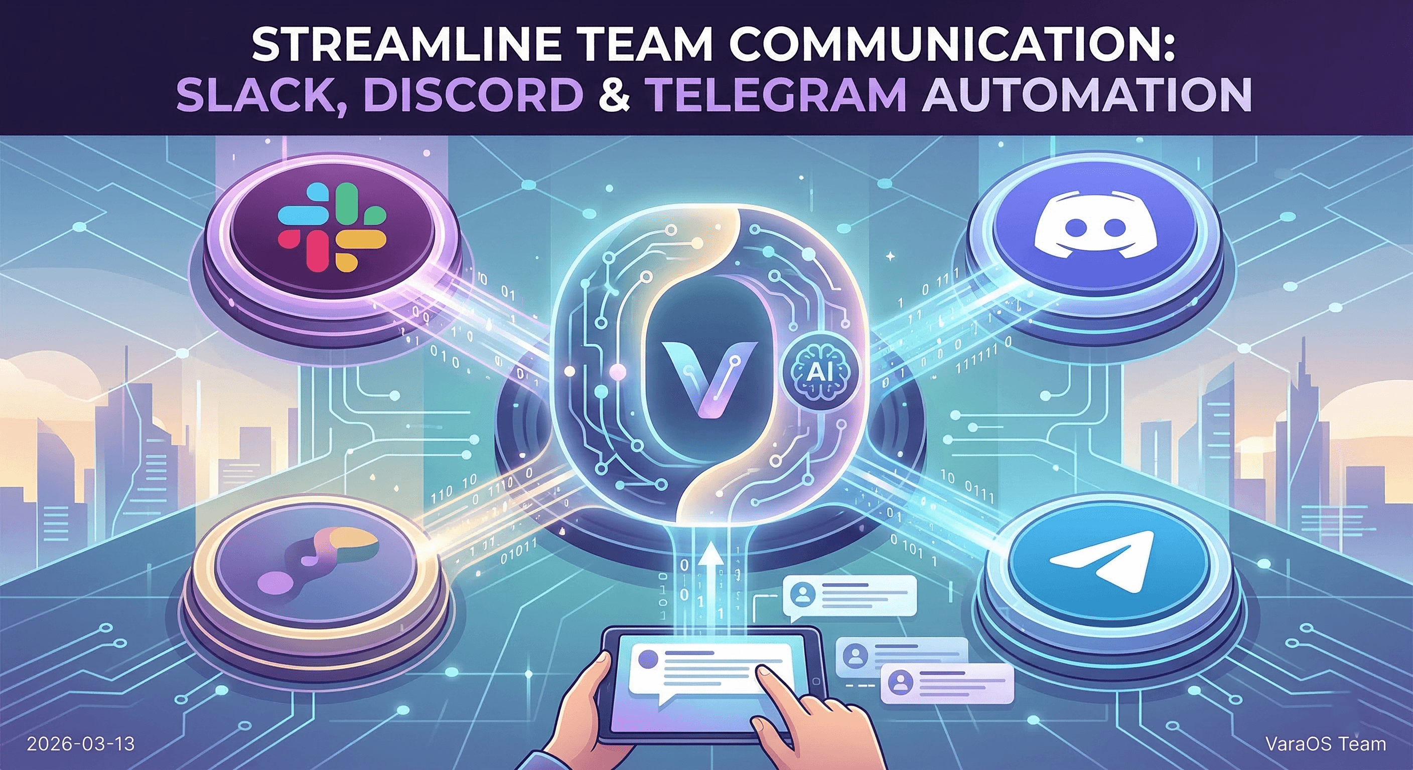 Streamline Team Communication: Slack, Discord & Telegram Automation